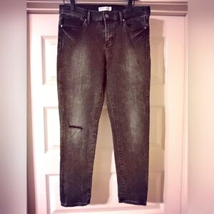 Banana Republic Premium Denim Black distress Size 29